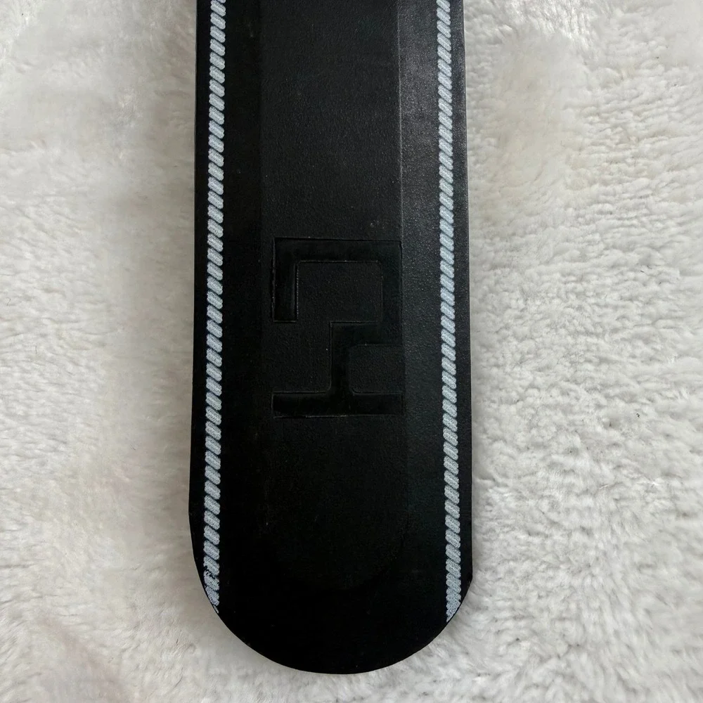 C4 Equestrian Belt Classic Unisex OS Black White Pattern Matte Black Buckle